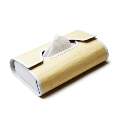 box tissue case 竹×WHITE 外観