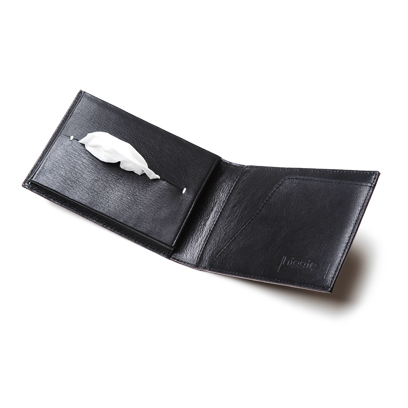pocket tissue case 黒檀×BLACK 内側